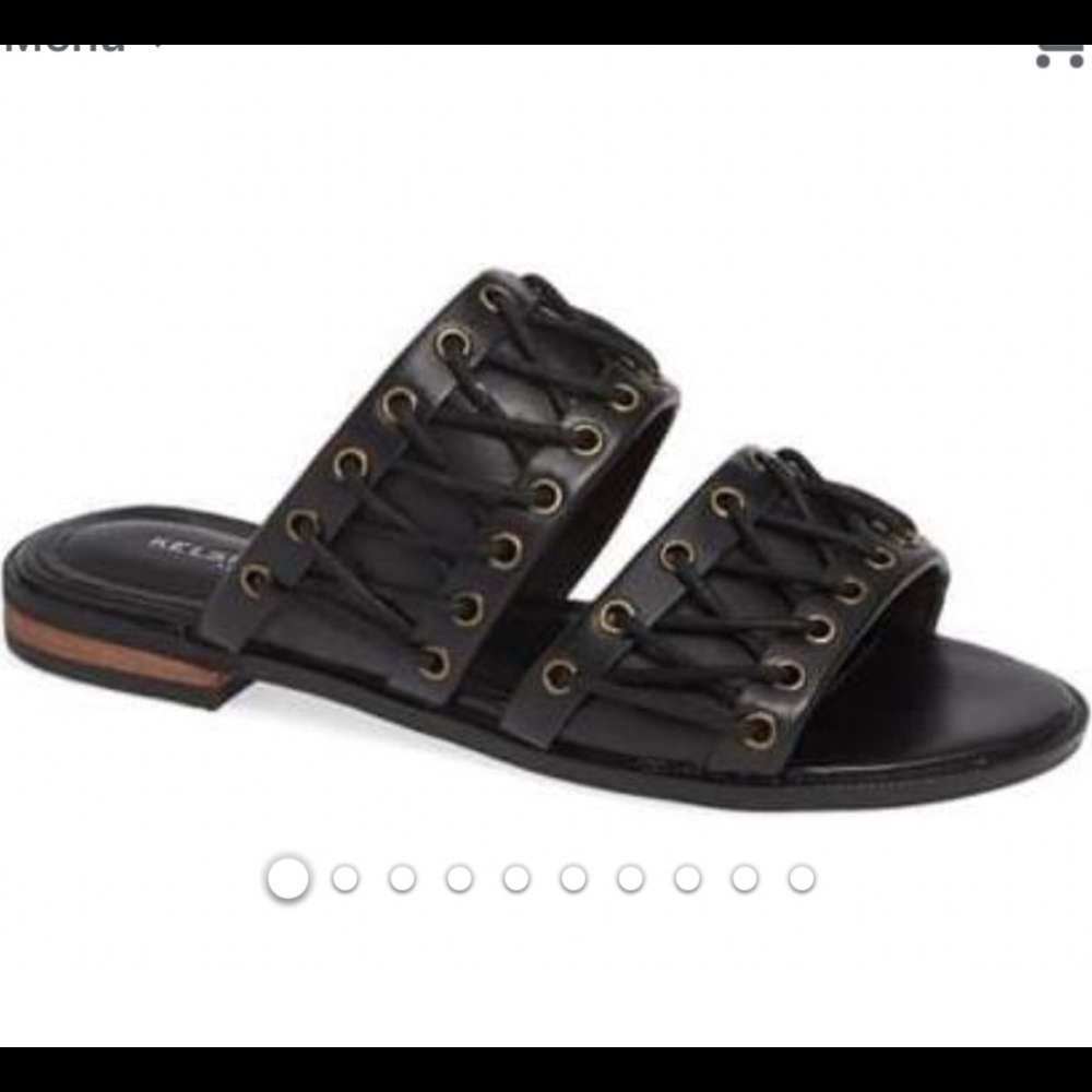 KELSI DAGGER BROOKLYN SANDAL BLACK LEATHER # 7.5 - Picture 3 of 9